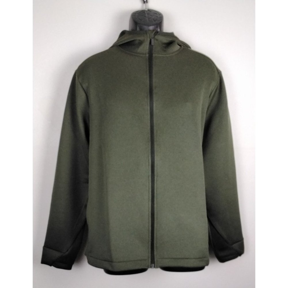 All in Motion NWT Mens Full Zip Up Hooded Soft Jacket  Hunter Green XXL